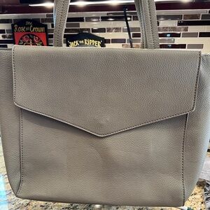 Urban Expressions Olive Green Satchel Tote Fall Neutral Vegan Leather Large